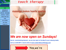 Tablet Screenshot of cookevilletouchtherapy.com